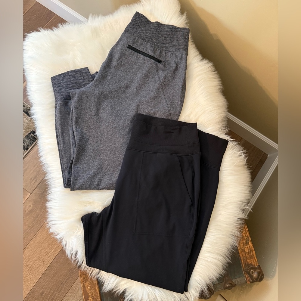 Athleta Venice Jogger in Gray and Black - Lot of 2